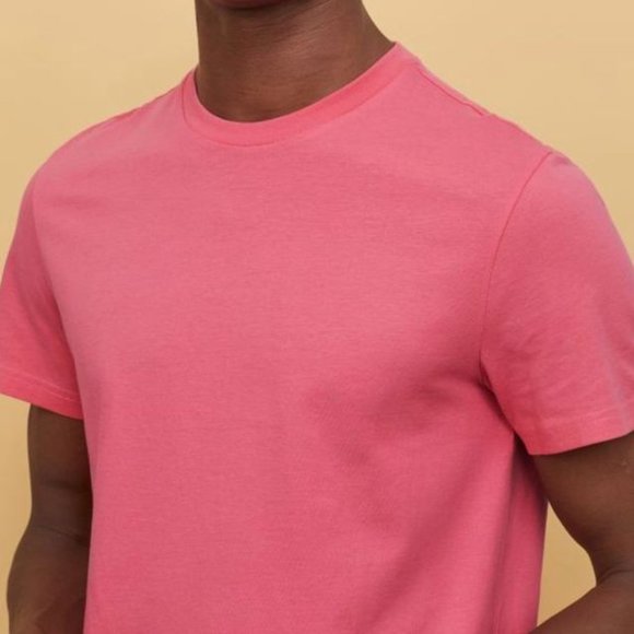 H&M Regular Fit Pink Crew-neck T-shirt - Picture 2 of 5